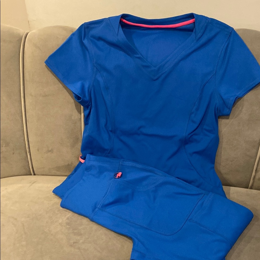 Scrub Blue set ( elastic)